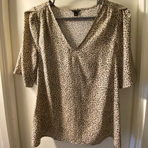Ann Taylor Leopard Print Blouse